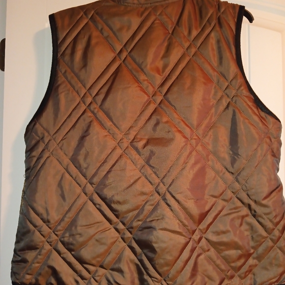 Bylyse leopard print fur/leather trim reversible vest - Picture 5 of 5